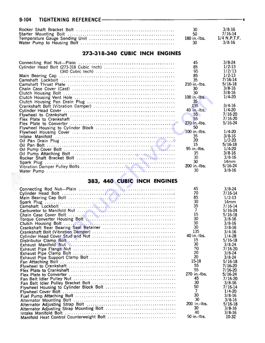 Plymouth Barracuda 1969 Service Manual Download Page 455