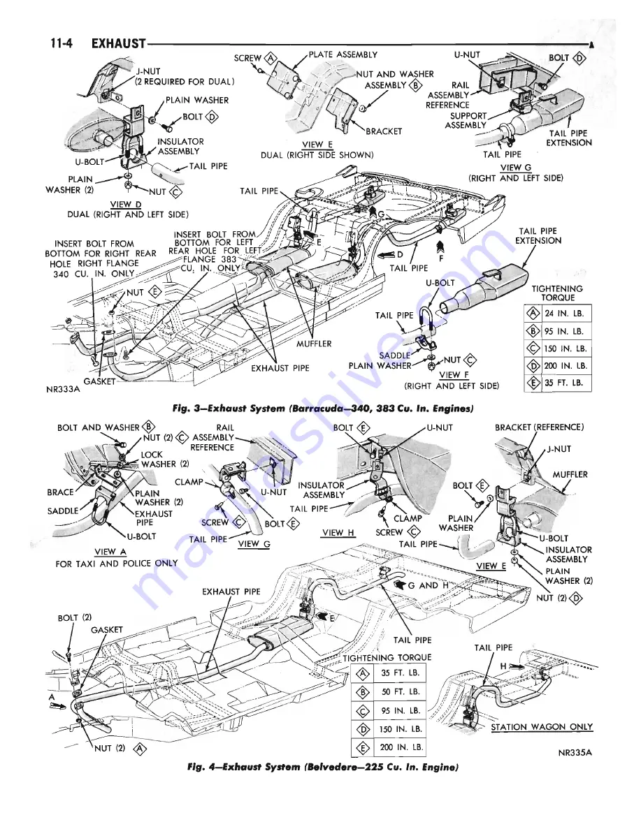 Plymouth Barracuda 1969 Service Manual Download Page 460