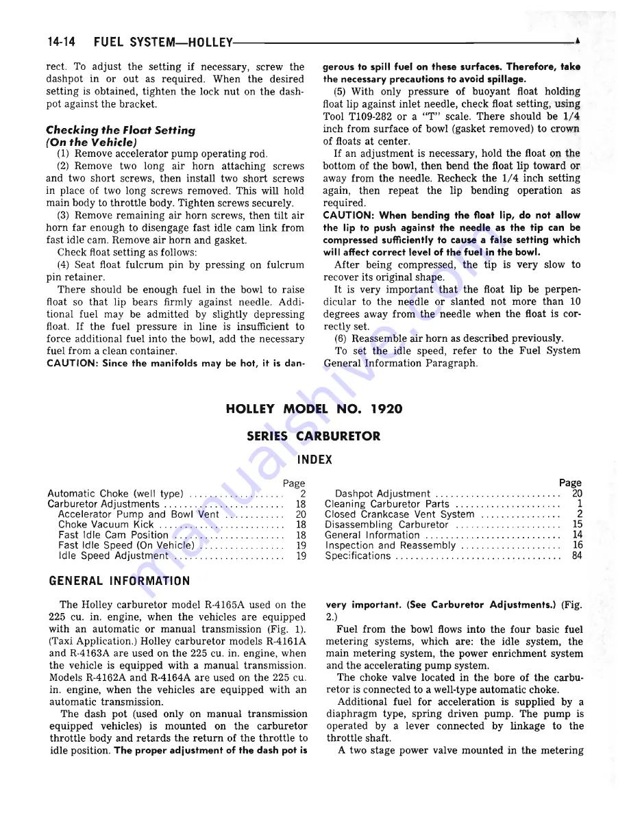 Plymouth Barracuda 1969 Service Manual Download Page 489