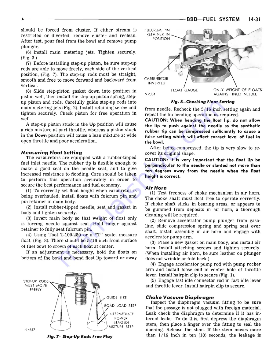 Plymouth Barracuda 1969 Service Manual Download Page 506