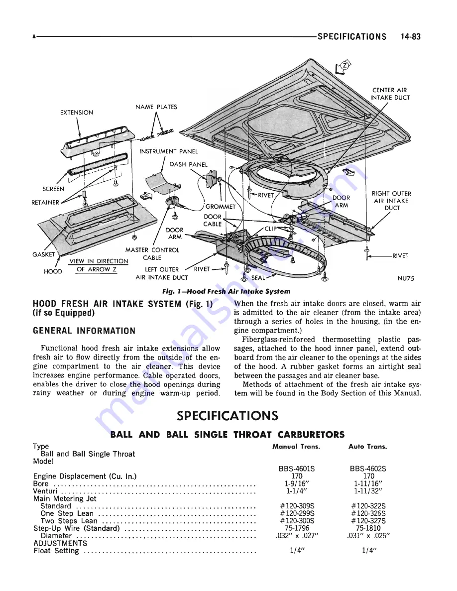 Plymouth Barracuda 1969 Service Manual Download Page 558