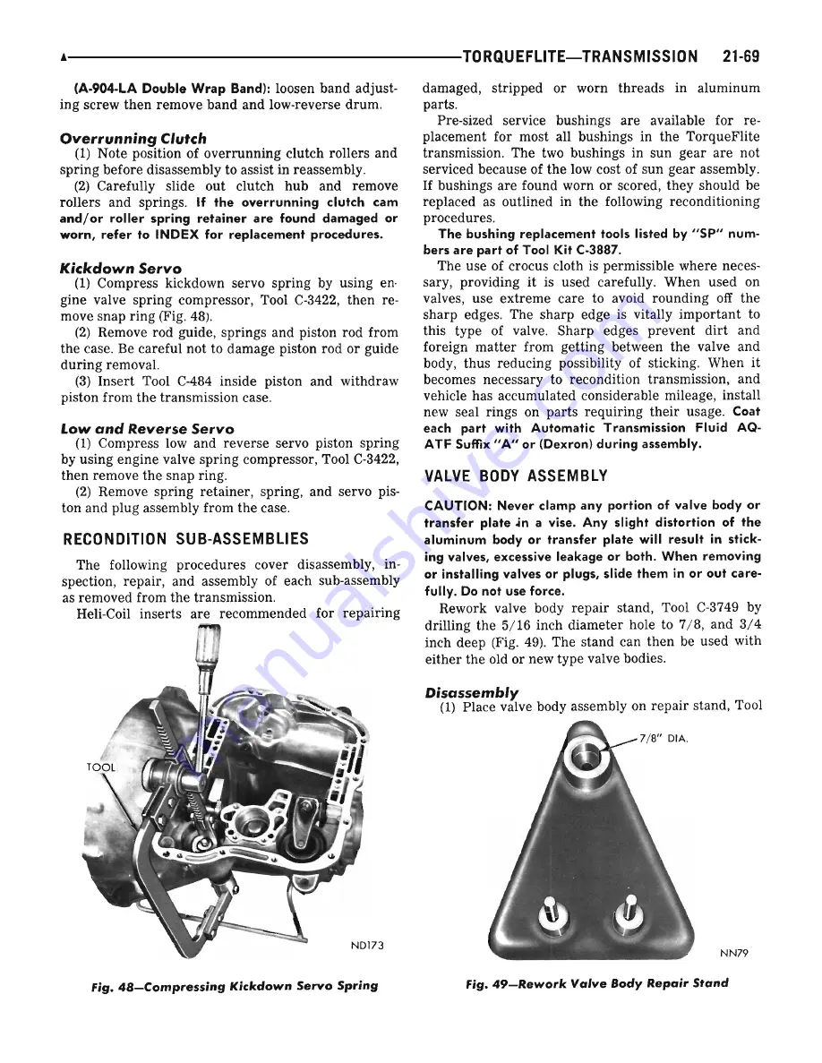 Plymouth Barracuda 1969 Service Manual Download Page 695