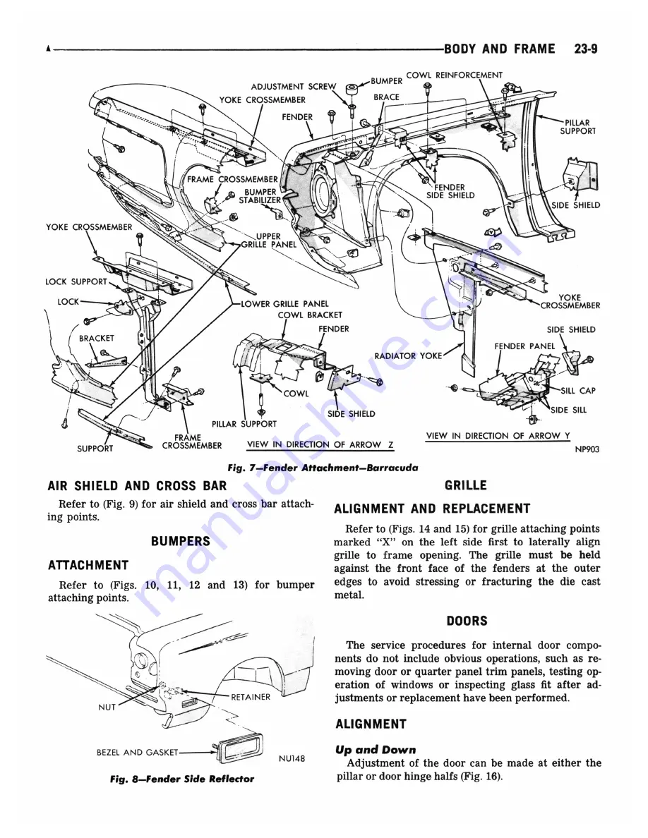 Plymouth Barracuda 1969 Service Manual Download Page 745