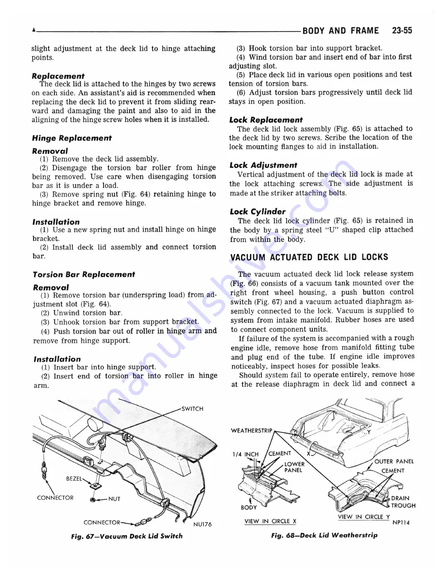 Plymouth Barracuda 1969 Service Manual Download Page 791