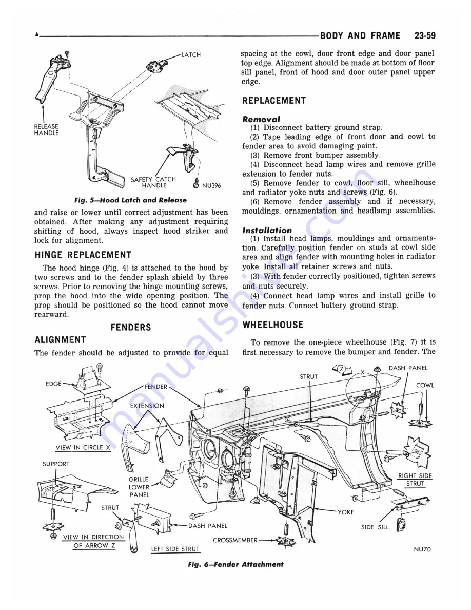 Plymouth Barracuda 1969 Service Manual Download Page 795