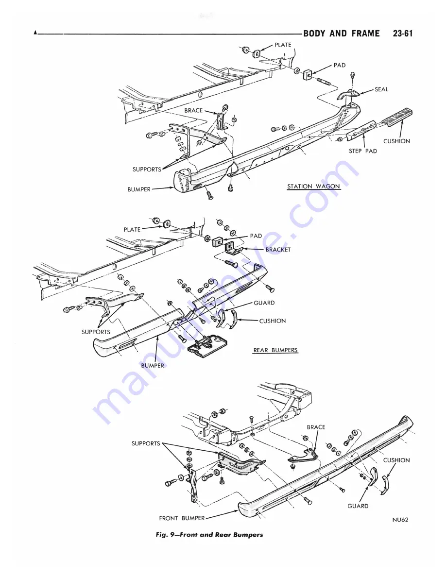 Plymouth Barracuda 1969 Service Manual Download Page 797