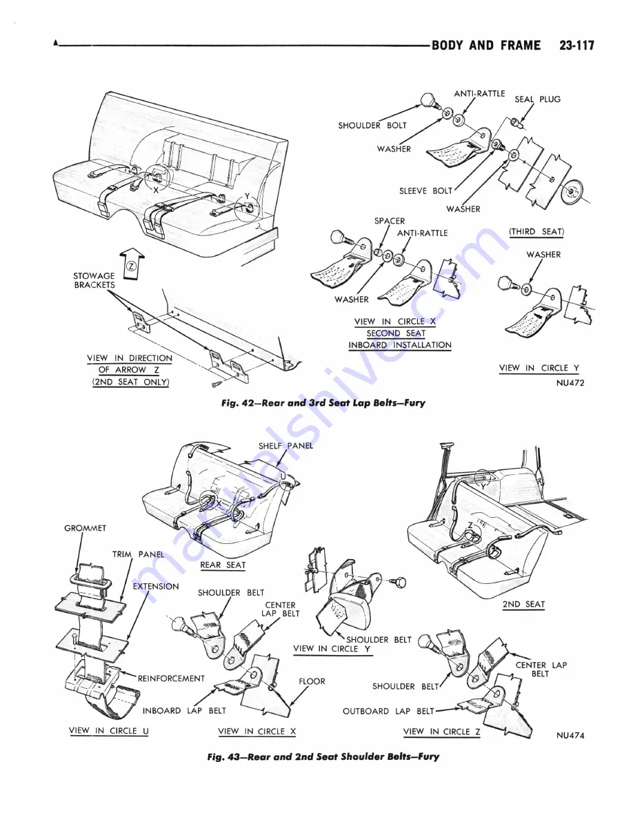 Plymouth Barracuda 1969 Service Manual Download Page 853