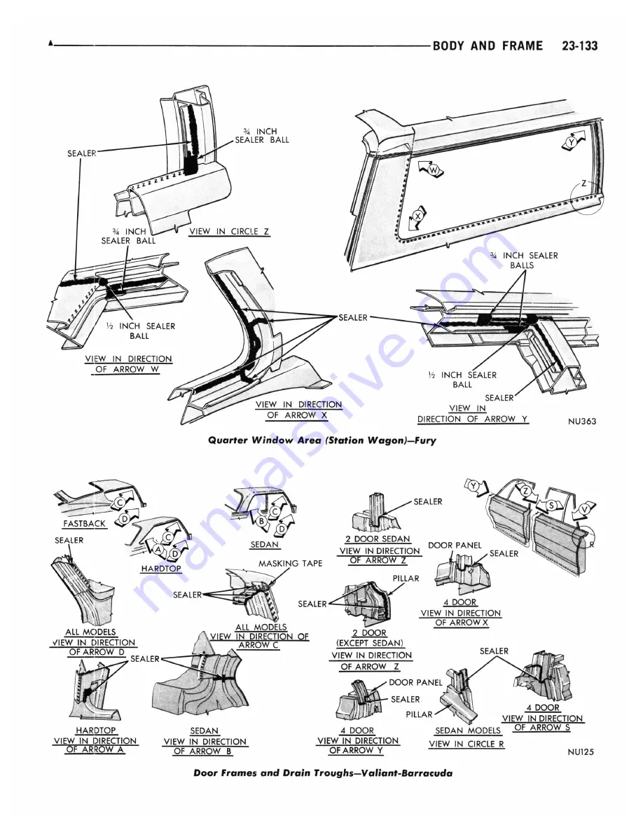 Plymouth Barracuda 1969 Service Manual Download Page 869