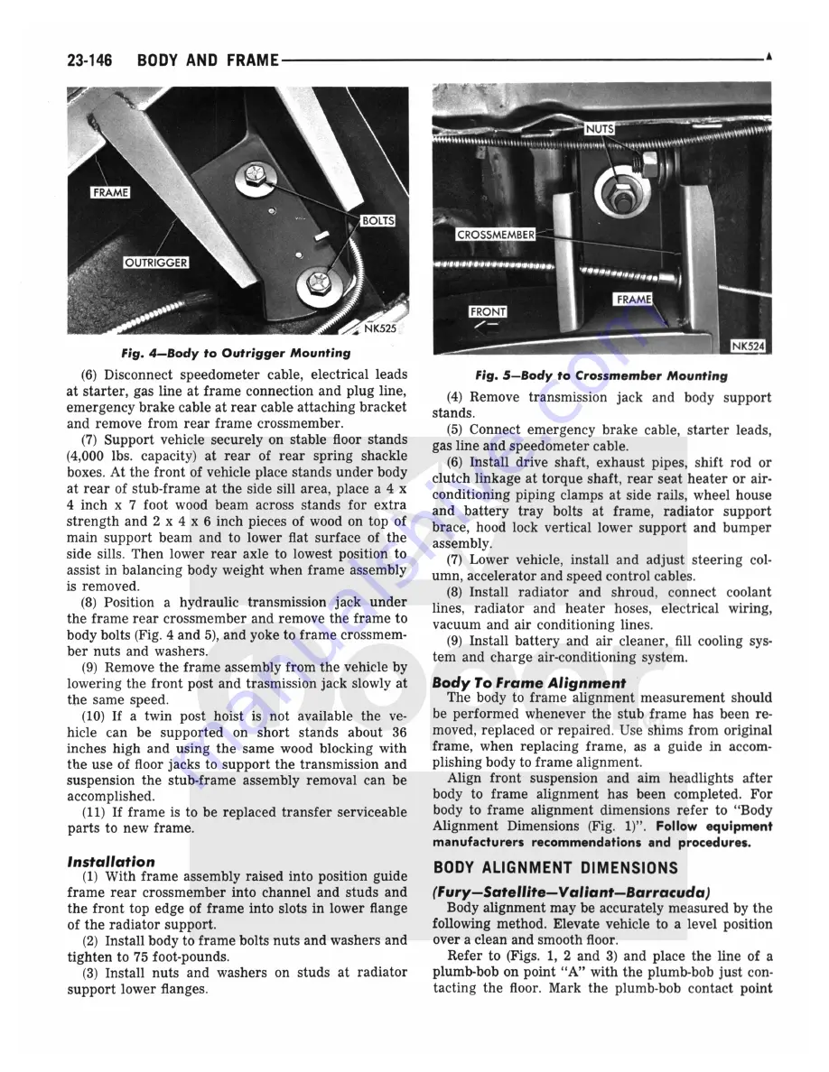 Plymouth Barracuda 1969 Service Manual Download Page 882