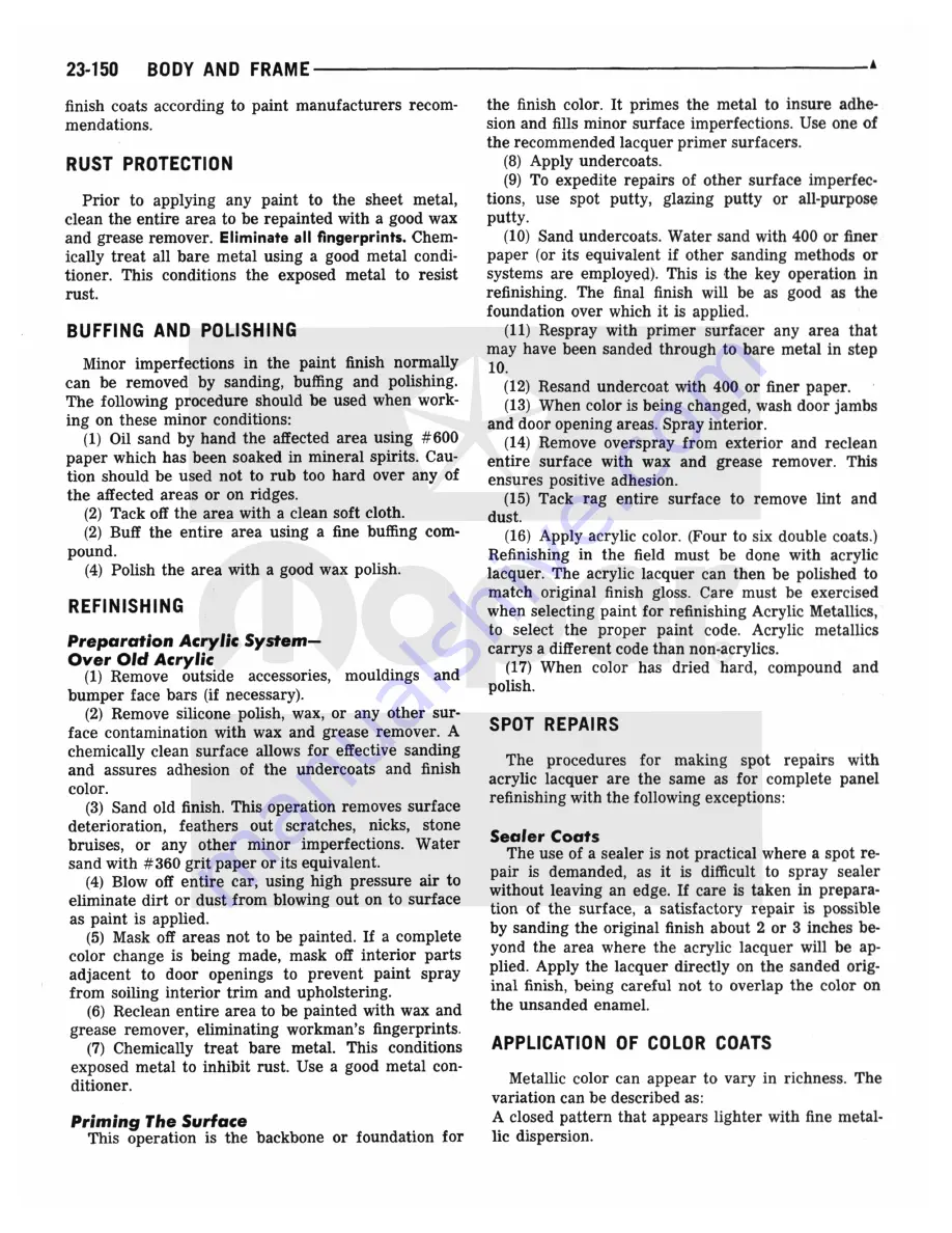 Plymouth Barracuda 1969 Service Manual Download Page 886