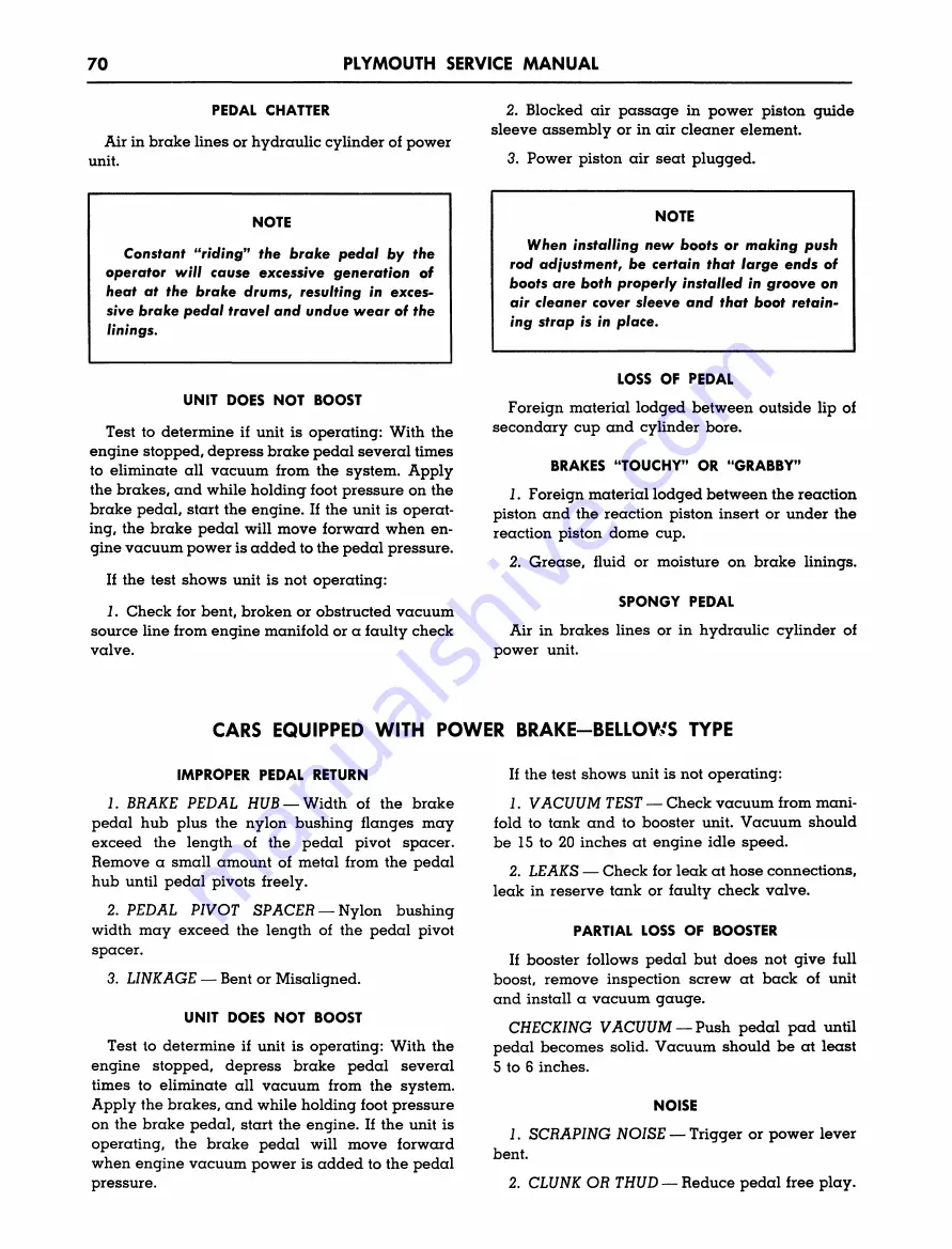 Plymouth Belvedere 1955 Service Manual Download Page 71