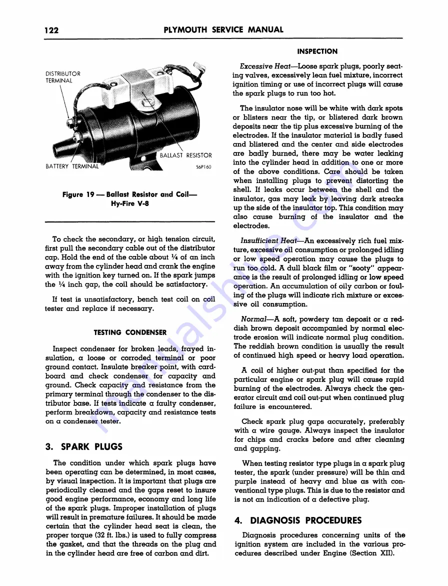 Plymouth Belvedere 1955 Service Manual Download Page 123