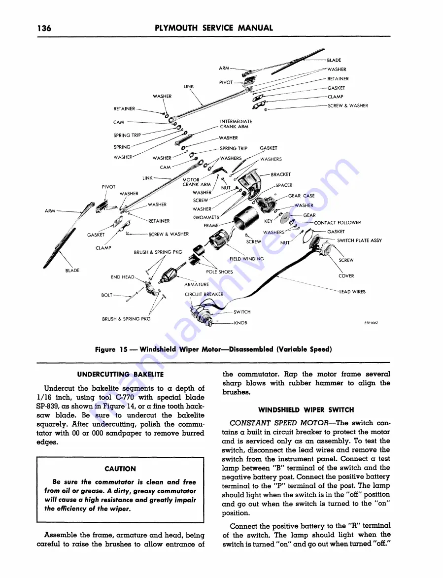 Plymouth Belvedere 1955 Service Manual Download Page 137