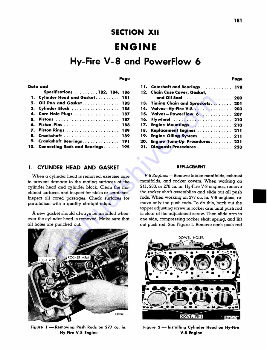 Plymouth Belvedere 1955 Service Manual Download Page 182