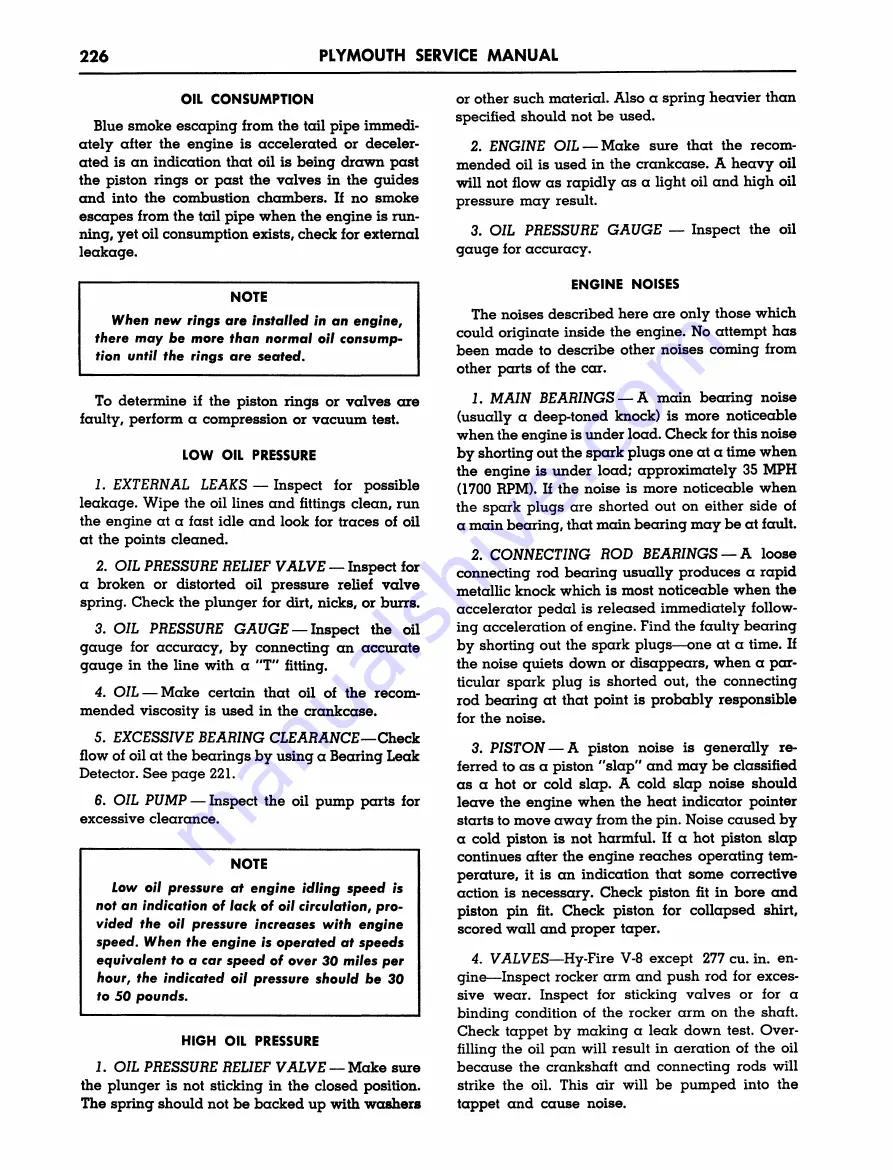 Plymouth Belvedere 1955 Service Manual Download Page 227