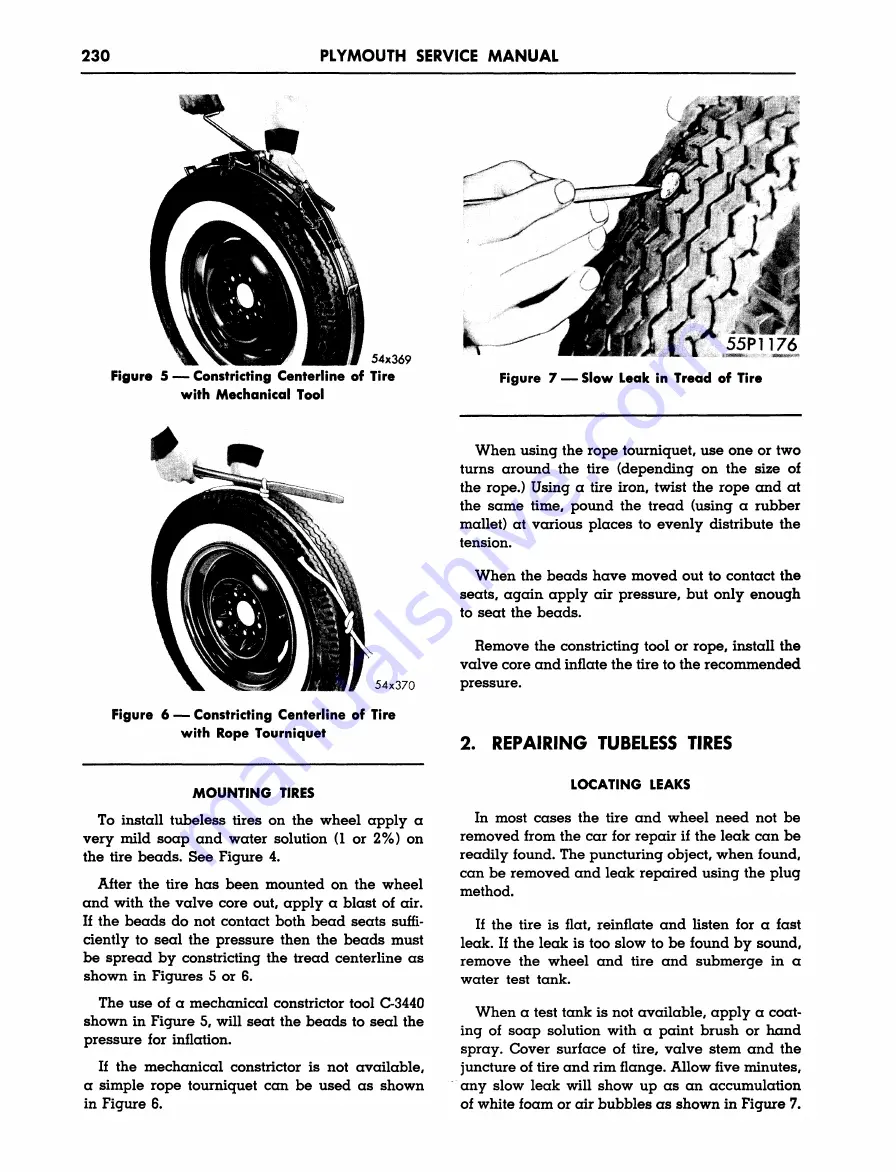 Plymouth Belvedere 1955 Service Manual Download Page 231