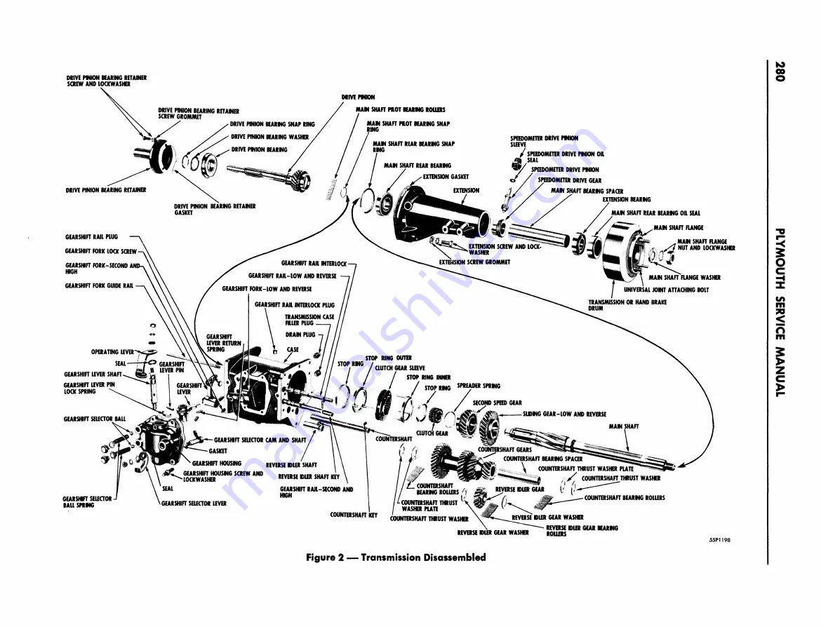 Plymouth Belvedere 1955 Service Manual Download Page 281