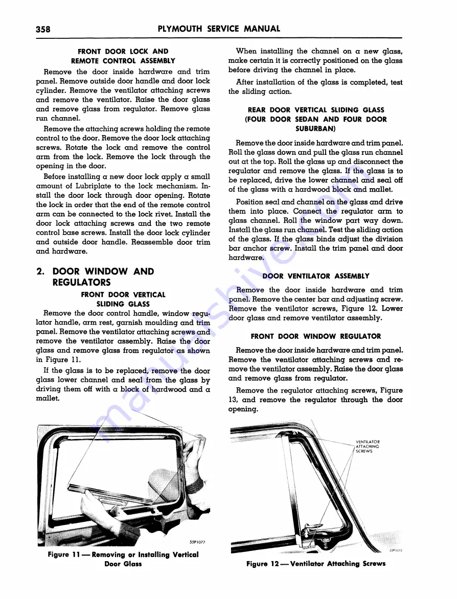 Plymouth Belvedere 1955 Service Manual Download Page 359