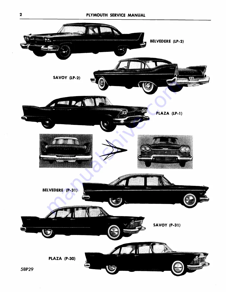 Plymouth Belvedere 1957 Скачать руководство пользователя страница 3