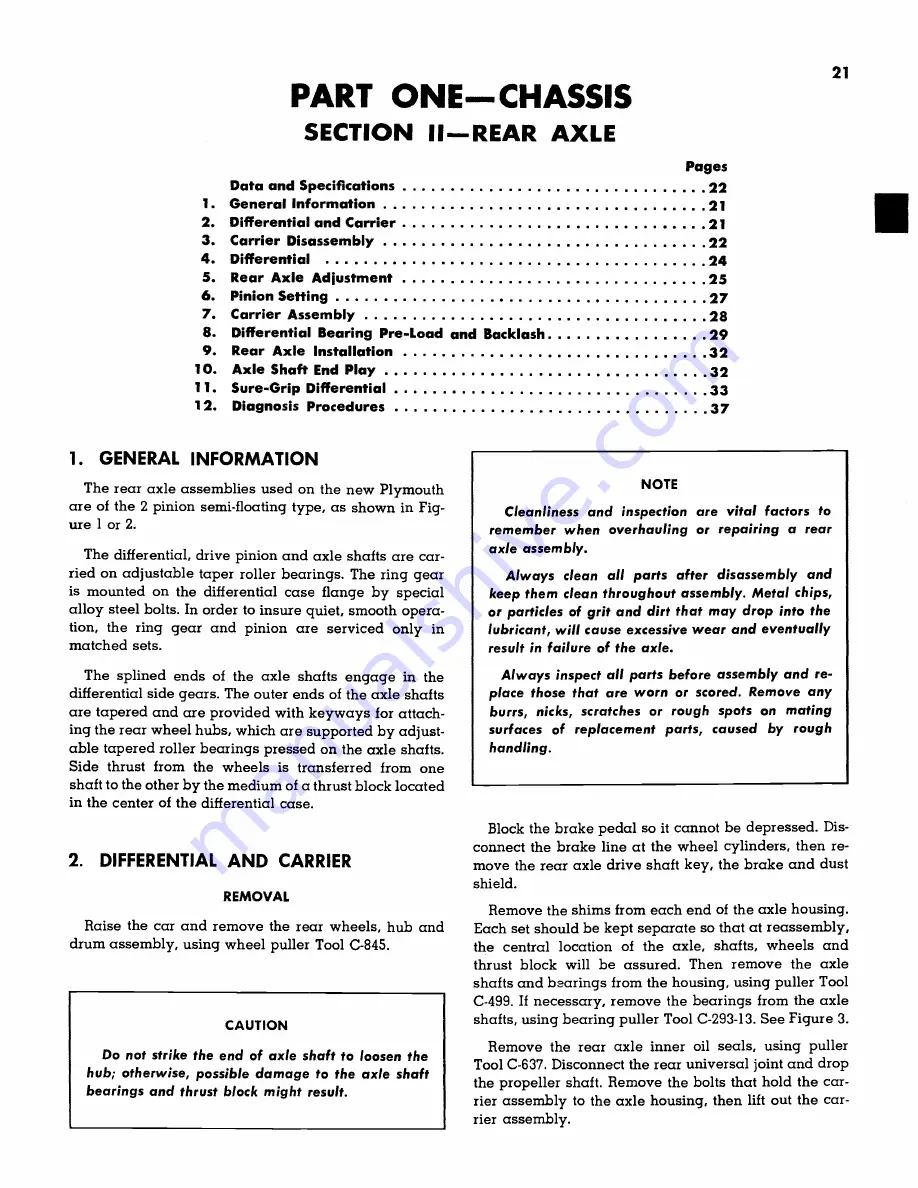 Plymouth Belvedere 1957 Service Manual Download Page 22