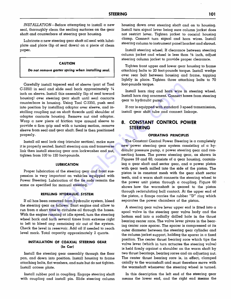 Plymouth Belvedere 1957 Service Manual Download Page 102