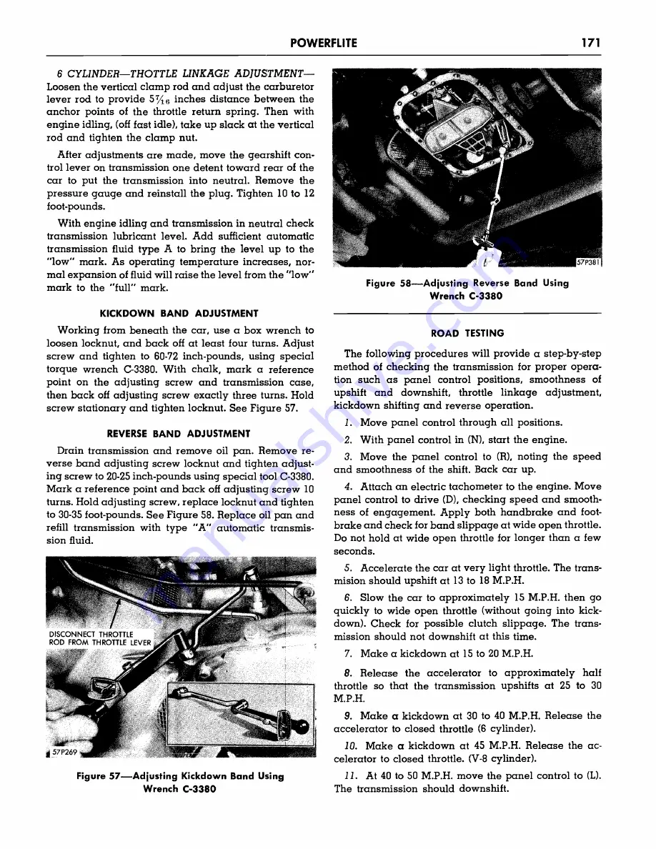 Plymouth Belvedere 1957 Скачать руководство пользователя страница 173