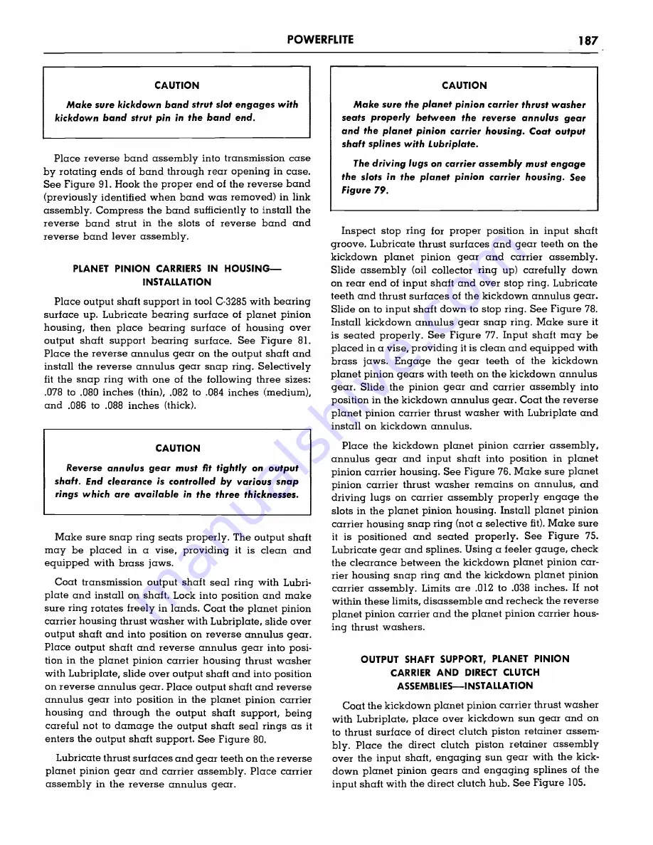 Plymouth Belvedere 1957 Service Manual Download Page 189