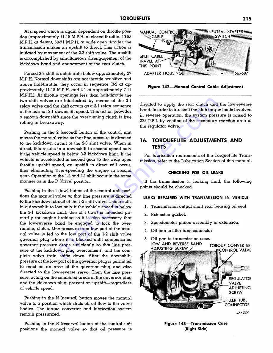 Plymouth Belvedere 1957 Service Manual Download Page 217