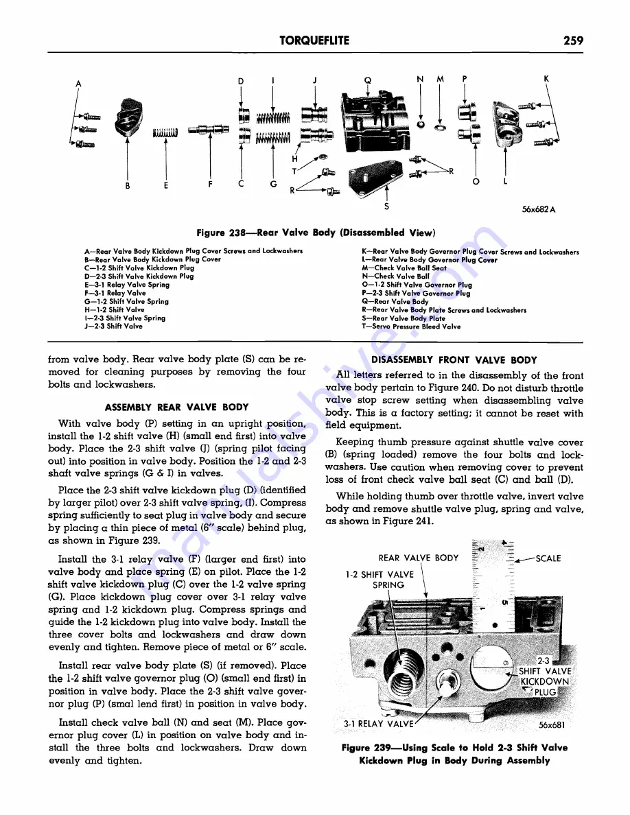 Plymouth Belvedere 1957 Скачать руководство пользователя страница 261