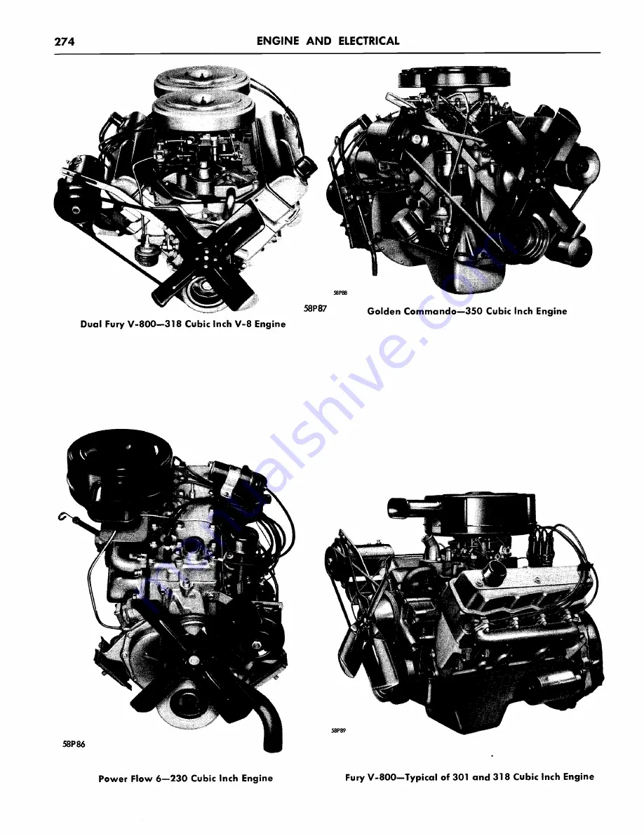 Plymouth Belvedere 1957 Service Manual Download Page 276