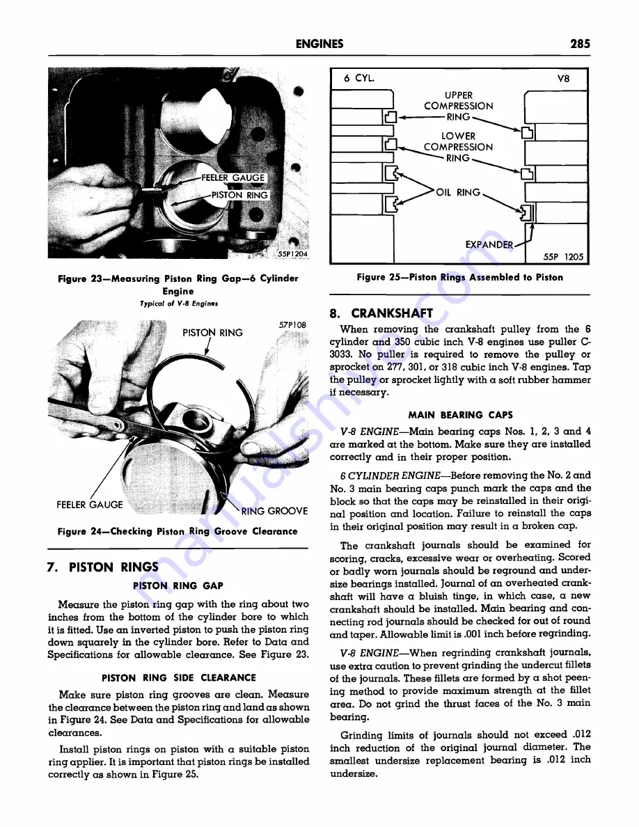 Plymouth Belvedere 1957 Service Manual Download Page 287