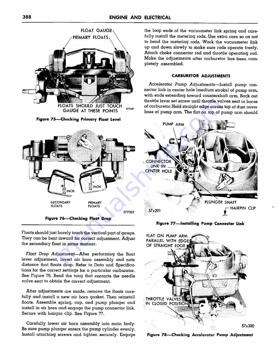 Plymouth Belvedere 1957 Скачать руководство пользователя страница 390