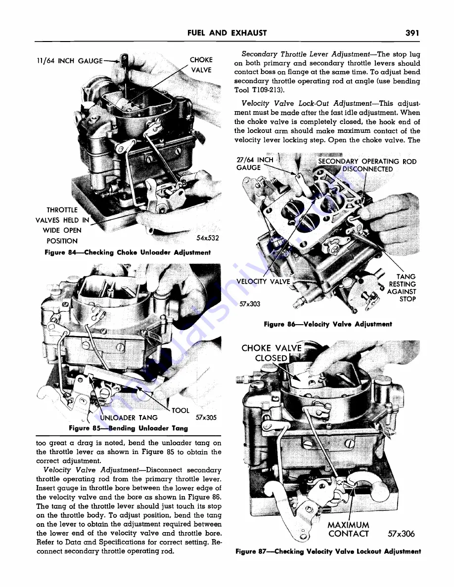 Plymouth Belvedere 1957 Скачать руководство пользователя страница 393