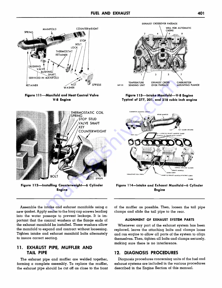 Plymouth Belvedere 1957 Service Manual Download Page 403