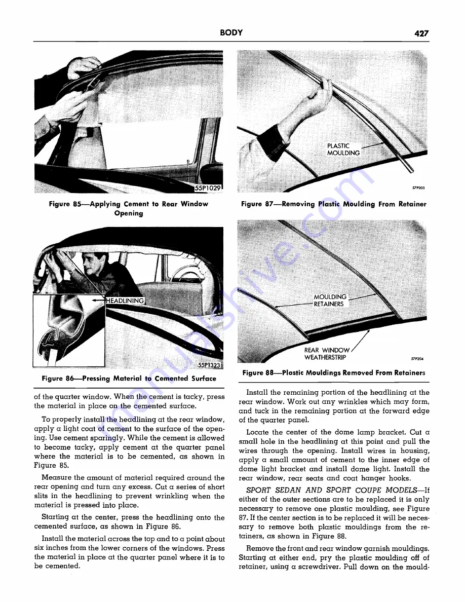 Plymouth Belvedere 1957 Service Manual Download Page 429