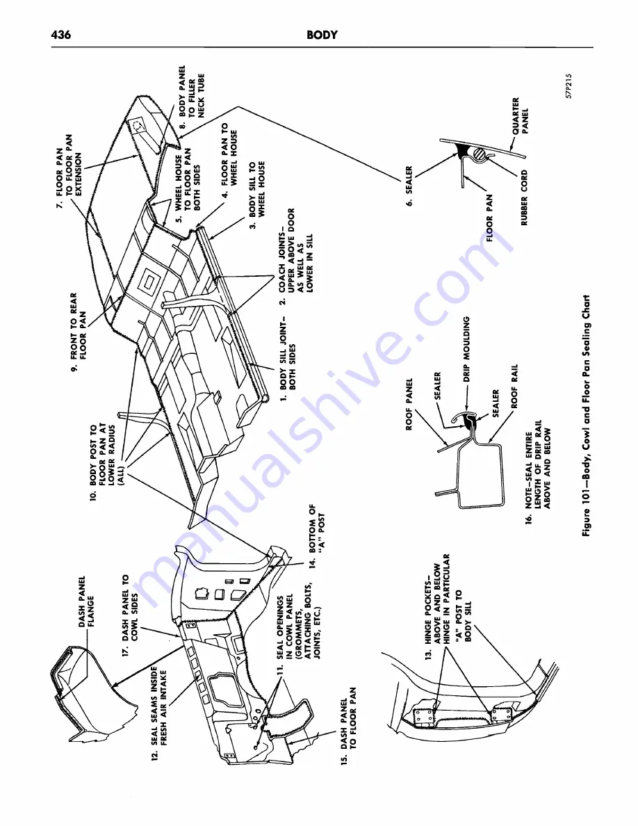 Plymouth Belvedere 1957 Service Manual Download Page 438