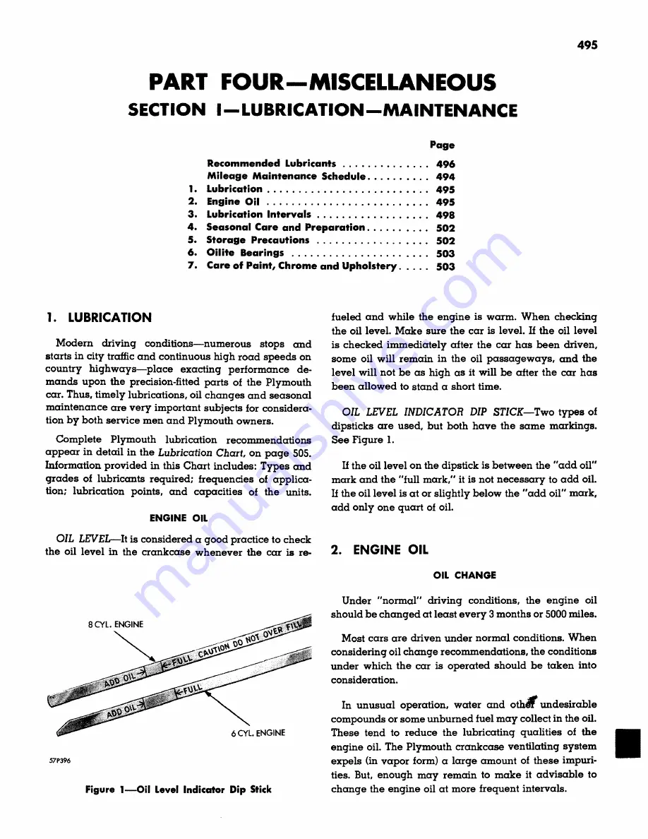 Plymouth Belvedere 1957 Service Manual Download Page 497