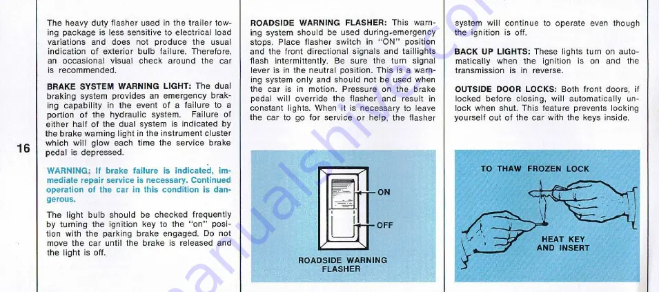 Plymouth Fury 1369 Operator'S Manual Download Page 17