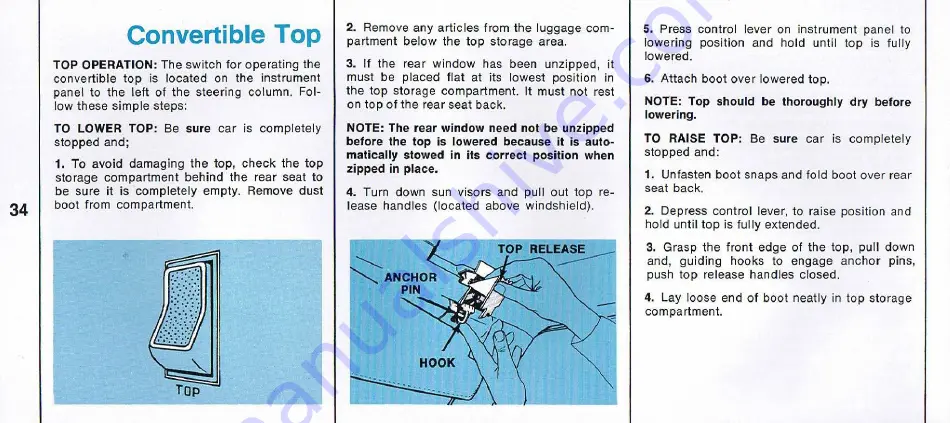 Plymouth Fury 1369 Operator'S Manual Download Page 35