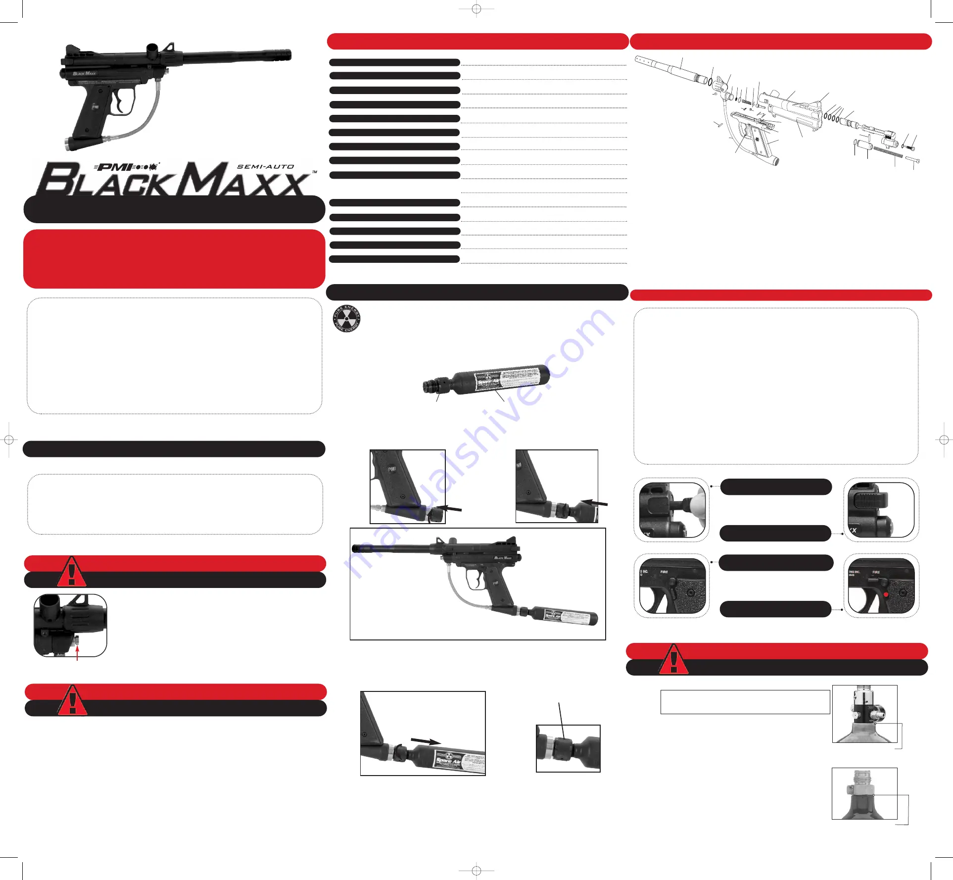 PMI BlackMaxx Operator'S Manual Download Page 3