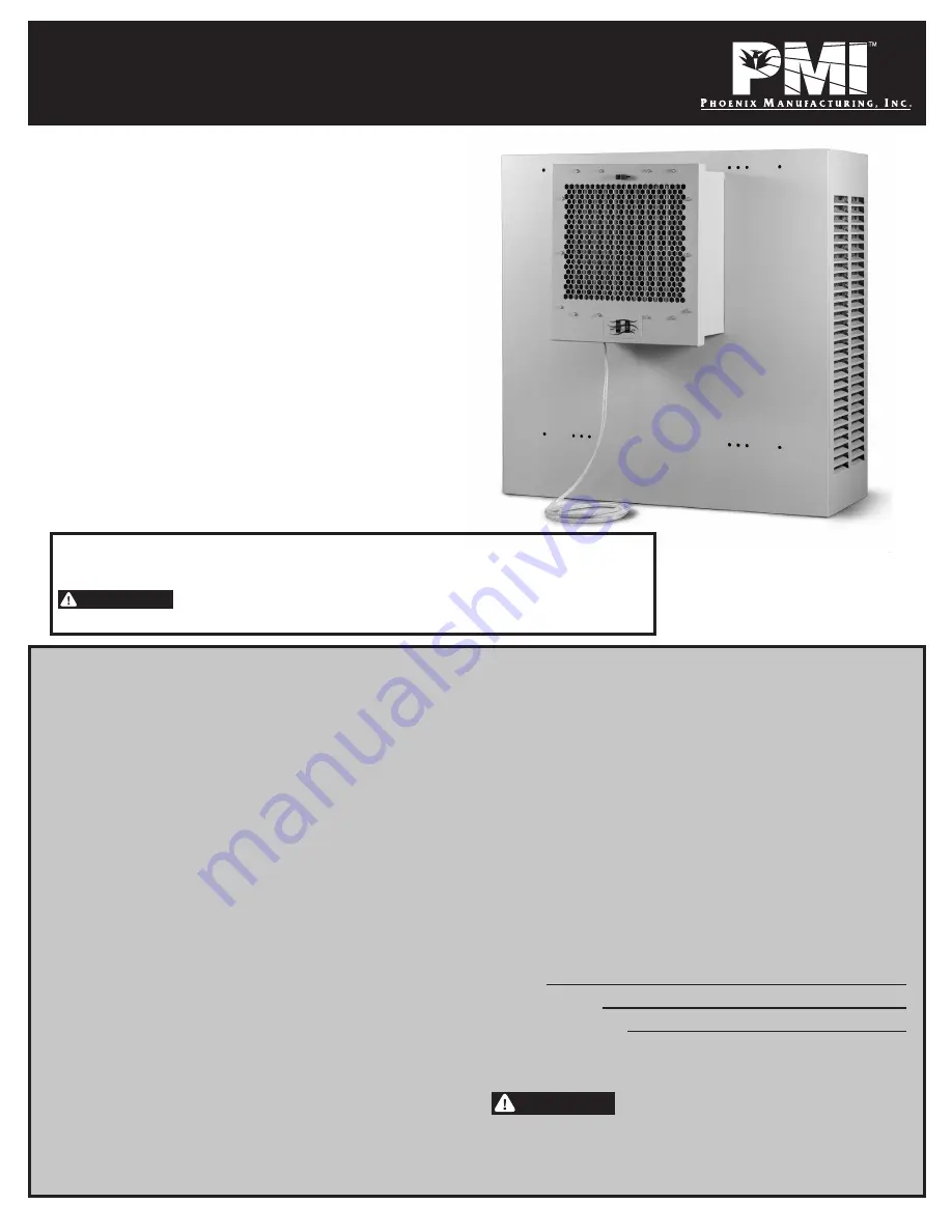 PMI SWH3000 Скачать руководство пользователя страница 1