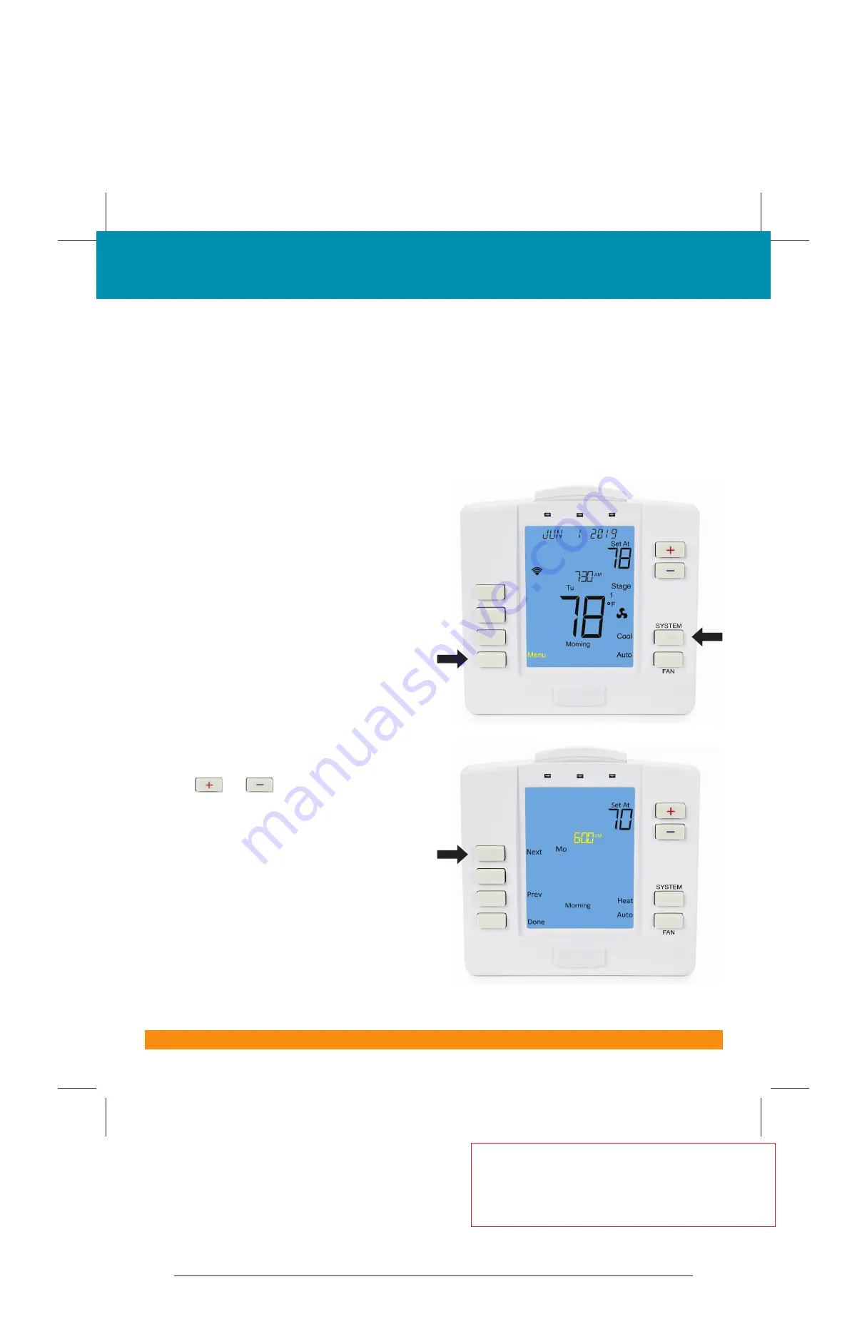 PNM Wi-Fi Web-Programmable Thermostat Скачать руководство пользователя страница 9