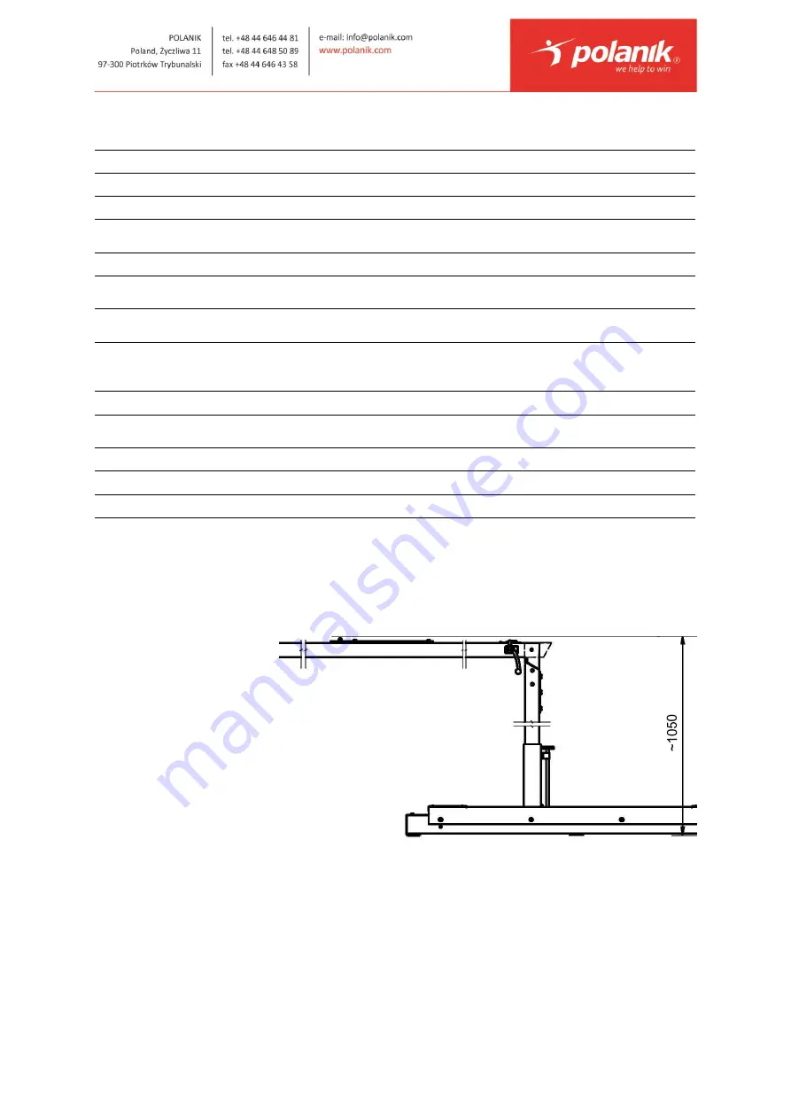 Polanik STT17-63F Technical Specification, Assembly Manual Download Page 5