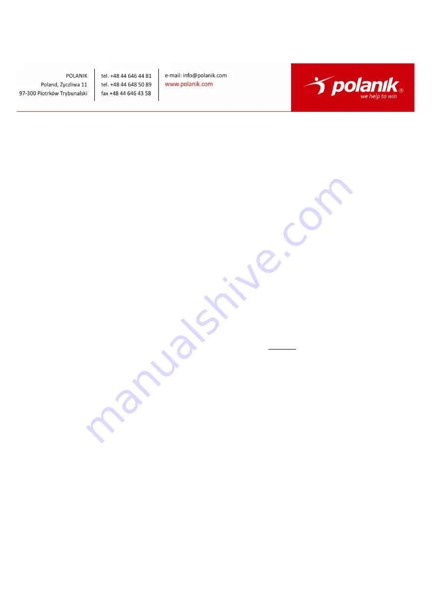 Polanik W-636 Instruction Manual Download Page 2