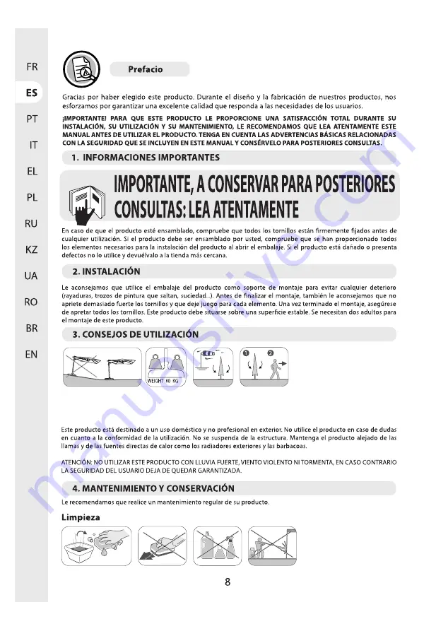 Polar Electro 20R09P08-001 Assembly-Use-Maintenence Manual Download Page 8