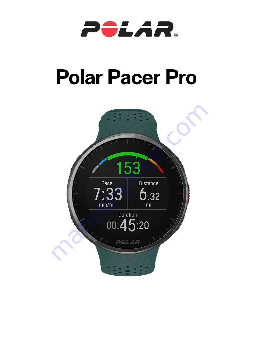 Polar Electro Pacer Pro Скачать руководство пользователя страница 1