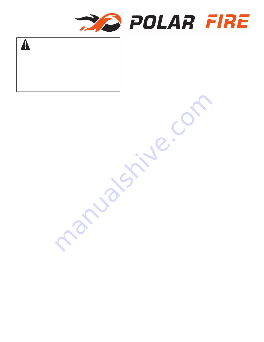 Polar Fire PFPM-5210 Assembly Instructions And Parts Diagrams Download Page 6