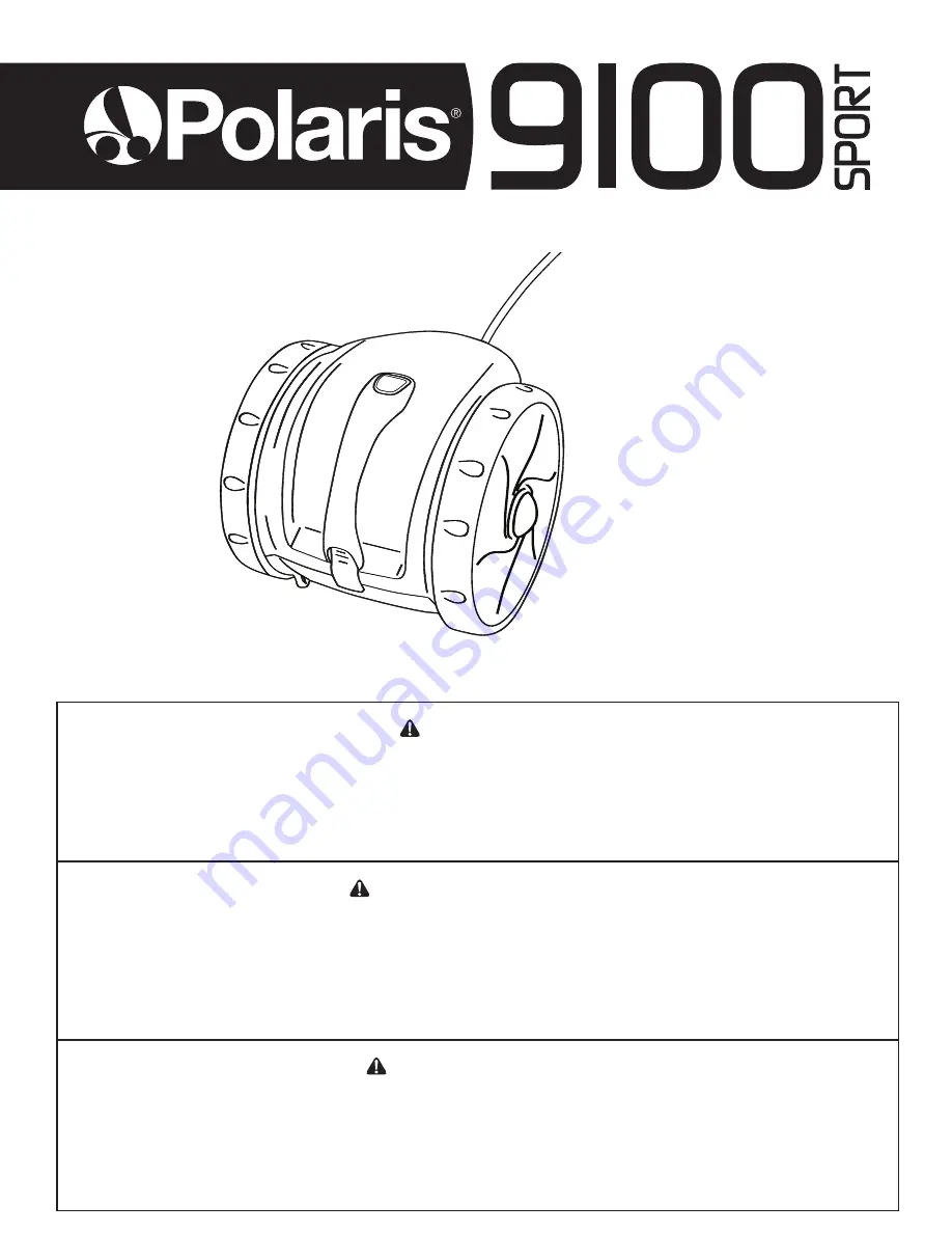 Polaris 9100 Sport Owner'S Manual Download Page 1