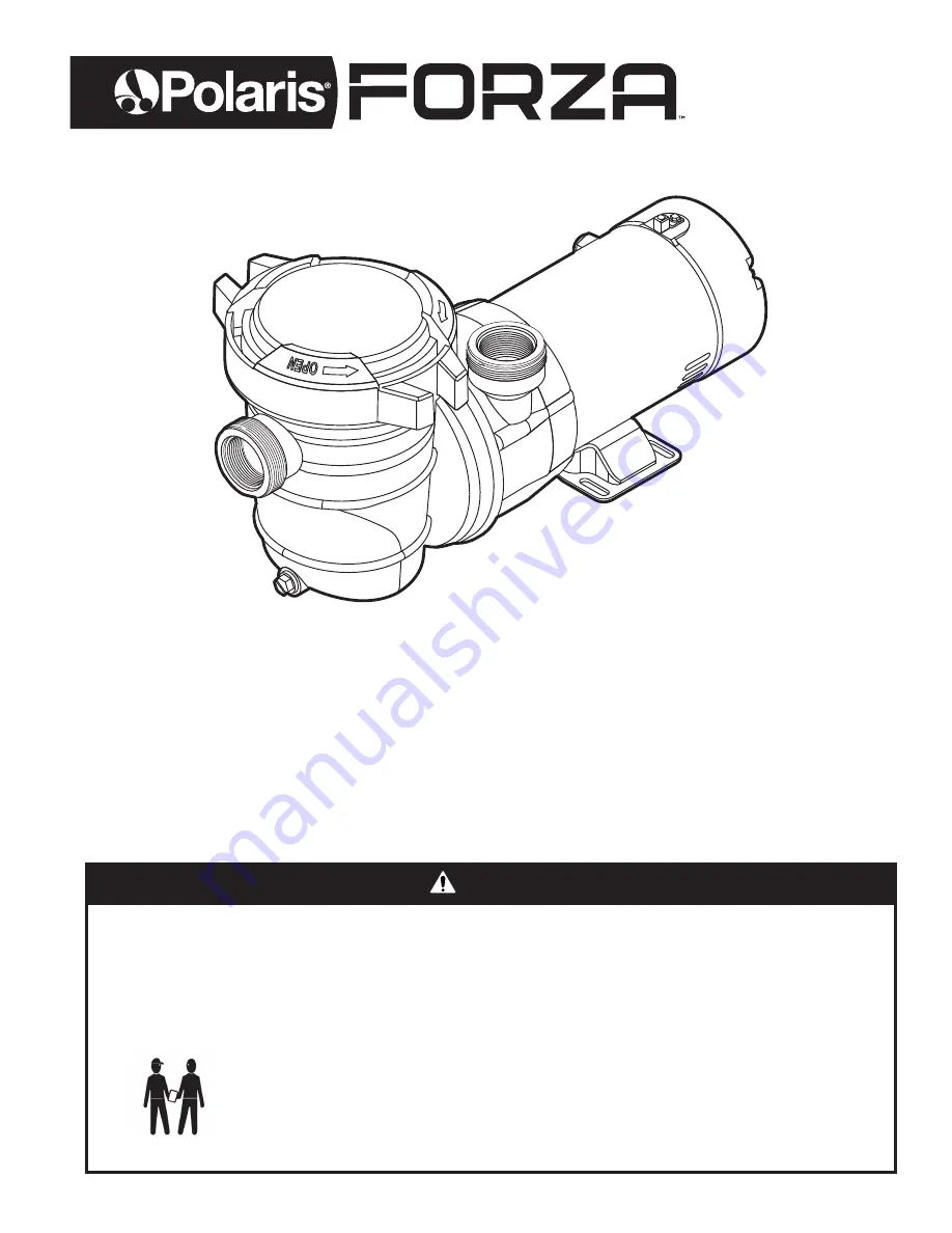 Polaris FORZA PAG100 Owner'S Manual Download Page 1