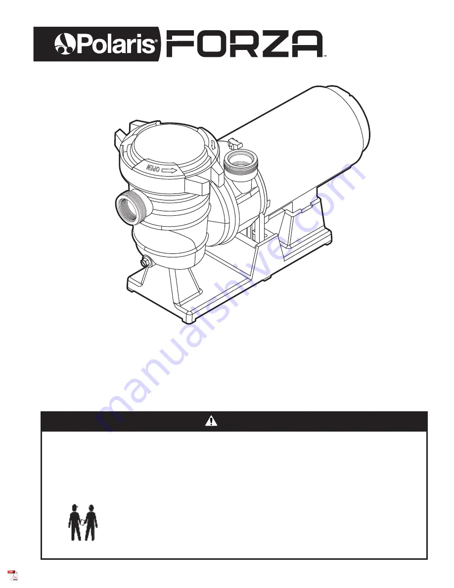 Polaris FORZA PAG100C Скачать руководство пользователя страница 1